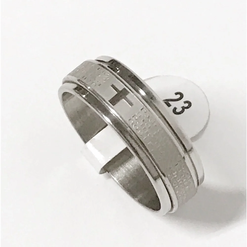 Stainless Steel Spinner Band Ring For Men / Women